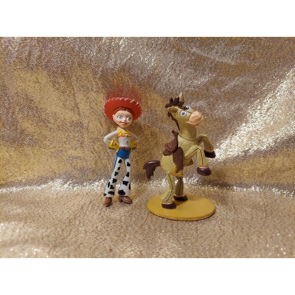Toy Story Jessie And Bullseye Cowgirl And Horse Cake Toppers PVC Figures 2.75"
